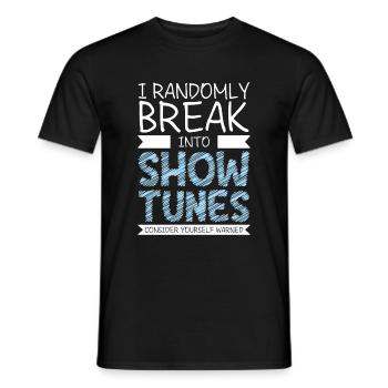 Theatre Drama Club - Men's T-Shirt - black - Front - AI Model Male 178 light (178cm)