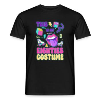 80er Cool - Männer T-Shirt - Schwarz - Vorne - AI Model Male 178 light (178cm)