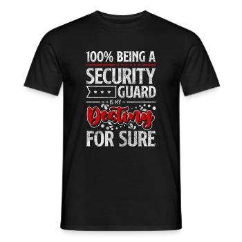 Profession de la sécurité - T-shirt homme - noir - Devant - AI Model Male 178 light (178cm)
