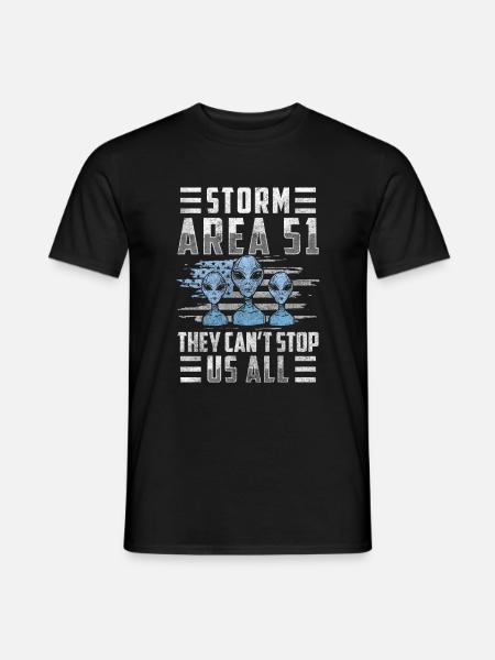 Aliens Space Stars Science fiction - Men's T-Shirt - black