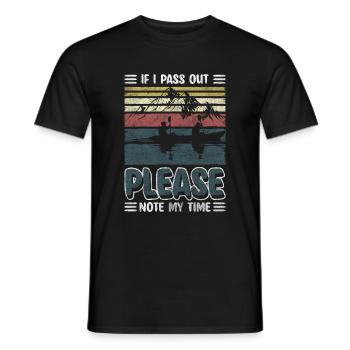 Rudergerät Ruder Wasser Kraft - Männer T-Shirt - Schwarz - Vorne - AI Model Male 178 light (178cm)