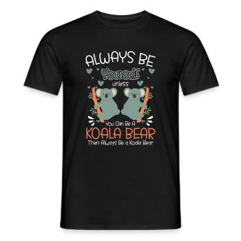 Koala Bär Beuteltier Baum - Männer T-Shirt - Schwarz - Vorne - AI Model Male 178 light (178cm)