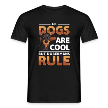 Chien de garde Chien de race protéger - T-shirt homme - noir - Devant - AI Model Male 178 light (178cm)