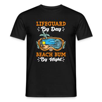 Swimming pool Indoor swimming pool Water sports - Men's T-Shirt - black - Front - AI Model Male 178 light (178cm)