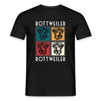 Rottweiler Danger Master - T-shirt homme - noir - Devant - AI Model Male 178 light (178cm)