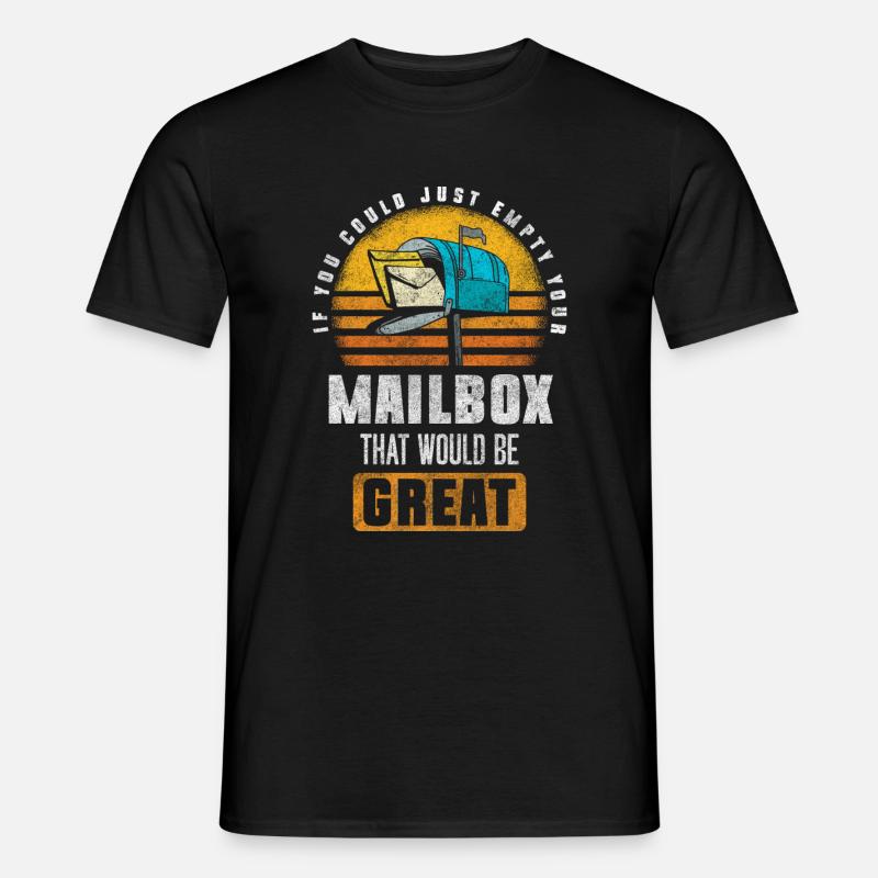 Post Parcel Courier Service - Men’s T-shirt - black