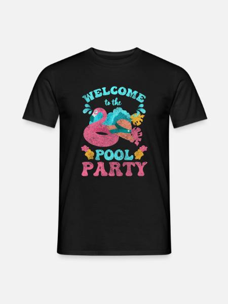 Pool Celebrations Recreation Alcohol - Men's T-Shirt - black