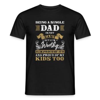 Parents Solo Sarcasm - Men's T-Shirt - black - Front - AI Model Male 178 light (178cm)