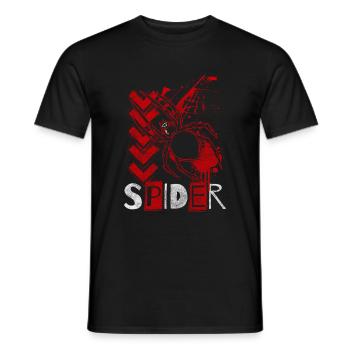 Spiders Arachnid Prey Terrarium - Men's T-Shirt - black - Front - AI Model Male 178 light (178cm)