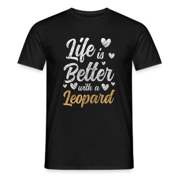 Raubtier Gefahr - Männer T-Shirt - Schwarz - Vorne - AI Model Male 178 light (178cm)