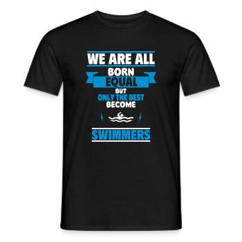 Only the best become swimmers - Men's T-Shirt - black - Front - AI Model Male 178 light (178cm)