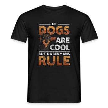 Guard Dog Service Dogs Protection Service - Men's T-Shirt - black - Front - AI Model Male 178 light (178cm)