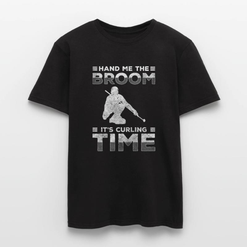 Curling Team Eis Eisbahn Männer T-Shirt