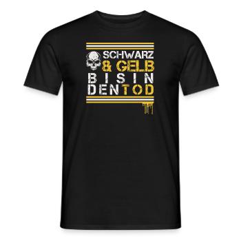 Dortmund Schwarz Gelb - Männer T-Shirt - Schwarz - Vorne - AI Model Male 178 light (178cm)
