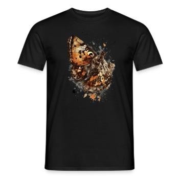 Schmetterling Tinte und Aquarell - Männer T-Shirt - Schwarz - Vorne - AI Model Male 178 light (178cm)
