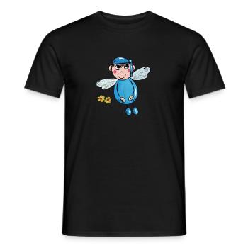 Schutzengel Leon - Männer T-Shirt - Schwarz - Vorne - AI Model Male 178 light (178cm)