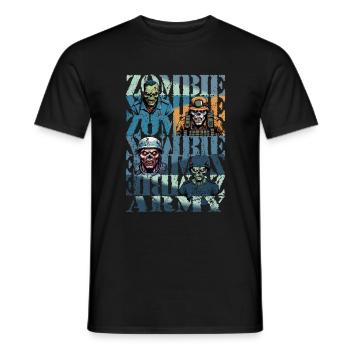 Armée de zombies - T-shirt homme - noir - Devant - AI Model Male 178 light (178cm)