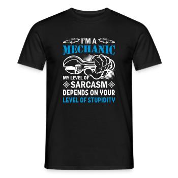 I'm A Mechanic - Männer T-Shirt - Schwarz - Vorne - AI Model Male 178 light (178cm)