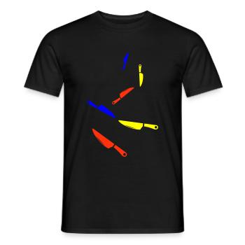 Messer icon - Männer T-Shirt - Schwarz - Vorne - AI Model Male 178 light (178cm)