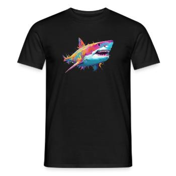 Requin - T-shirt homme - noir - Devant - AI Model Male 178 light (178cm)