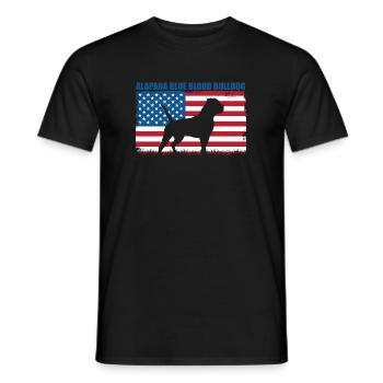 Alapaha Blue Blood Bulldog - Men's T-Shirt - black - Front - AI Model Male 178 light (178cm)