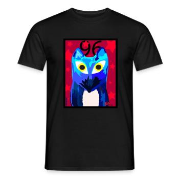 Malopium Foxart96 - Männer T-Shirt - Schwarz - Vorne - AI Model Male 178 light (178cm)