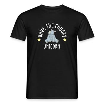 Lustiger Einhorn Spruch I Einhörner - Männer T-Shirt - Schwarz - Vorne - AI Model Male 178 light (178cm)