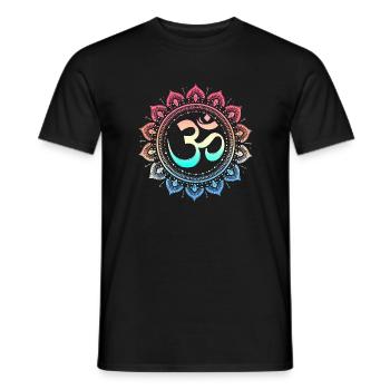 Om spirituel - Yoga et méditation - T-shirt homme - noir - Devant - AI Model Male 178 light (178cm)