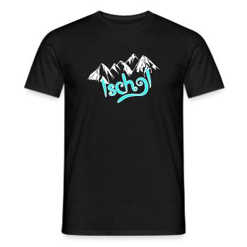 Ischgl - Männer T-Shirt - Schwarz - Vorne - AI Model Male 178 light (178cm)