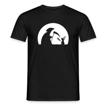 Bunny rabbit carrot death reaper bunny carrot - Men's T-Shirt - black - Front - AI Model Male 178 light (178cm)