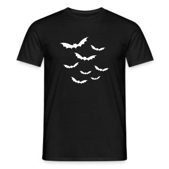 Halloween - Les chauves-souris - T-shirt homme - noir - Devant - AI Model Male 178 light (178cm)