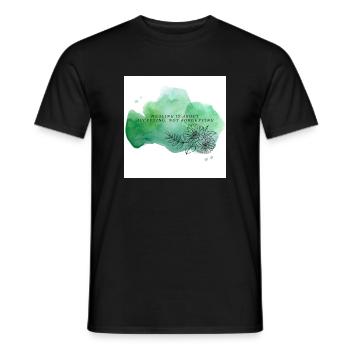 Watercolor Quotes III - Männer T-Shirt - Schwarz - Vorne - AI Model Male 178 light (178cm)