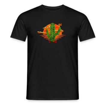 Cactus - T-shirt homme - noir - Devant - AI Model Male 178 light (178cm)
