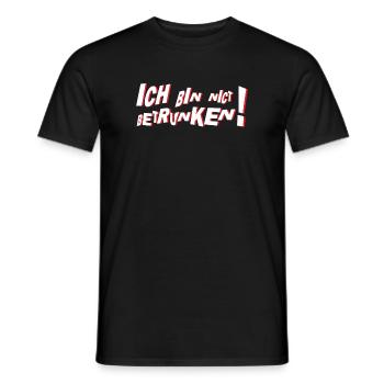 Ich bin nicht betrunken - Männer T-Shirt - Schwarz - Vorne - AI Model Male 178 light (178cm)