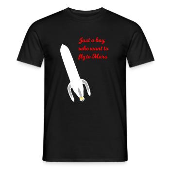 Mars Traveler - T-shirt homme - noir - Devant - AI Model Male 178 light (178cm)