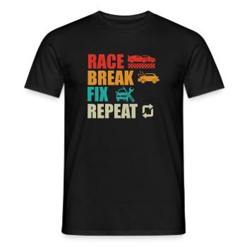 RC Auto Hobby Spruch Ferngestuertes Auto - Männer T-Shirt - Schwarz - Vorne - AI Model Male 178 light (178cm)