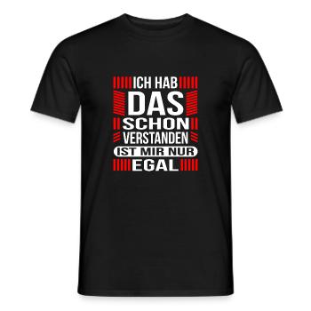 Idée cadeau drôle disant - T-shirt homme - noir - Devant - AI Model Male 178 light (178cm)