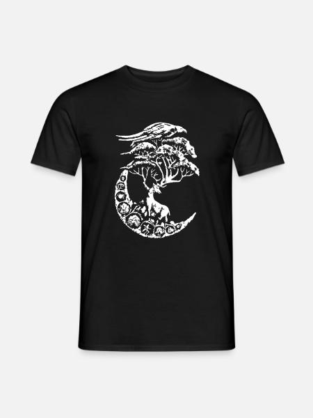 mythische Hirsche - Männer T-Shirt - Schwarz