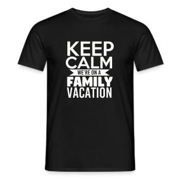 Urlaub Urlaubsreif Urlauber Geschenk Ferien - Männer T-Shirt - Schwarz - Vorne - AI Model Male 178 light (178cm)