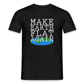 Rendre la terre plate - T-shirt homme - noir - Devant - AI Model Male 178 light (178cm)