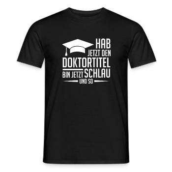 Doktortitel Doktor Promotion - Männer T-Shirt - Schwarz - Vorne - AI Model Male 178 light (178cm)
