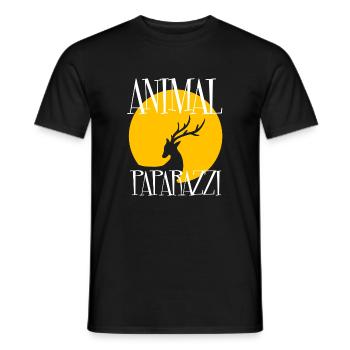 Photographier des animaux Photographe animalier - T-shirt homme - noir - Devant - AI Model Male 178 light (178cm)