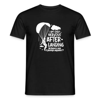 Parachutiste parachutiste - T-shirt homme - noir - Devant - AI Model Male 178 light (178cm)