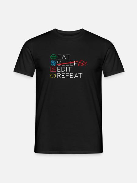 Citation d'un éditeur vidéo - T-shirt homme - noir