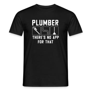 Handwerker Installateur Spruch Klempner - Männer T-Shirt - Schwarz - Vorne - AI Model Male 178 light (178cm)