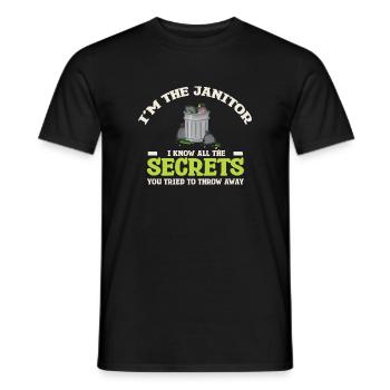 Putzfrau Spruch Reinigungskraft Putzfee - Männer T-Shirt - Schwarz - Vorne - AI Model Male 178 light (178cm)