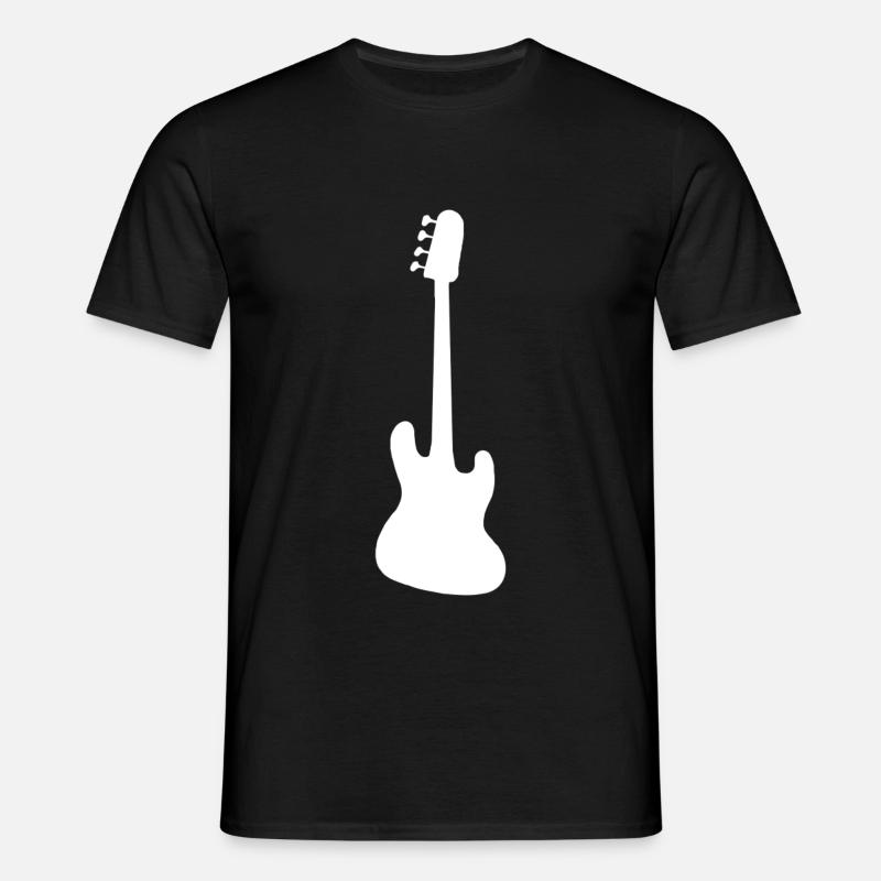 Basse simplement silhouette - T-shirt Homme - noir