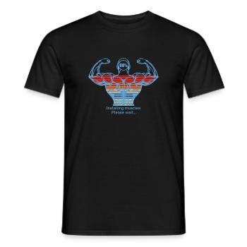 Bodybuilder Kraftsport Fitness Motiv - Männer T-Shirt - Schwarz - Vorne - AI Model Male 178 light (178cm)