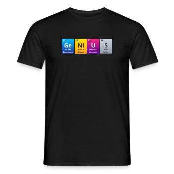 Génie - T-shirt homme - noir - Devant - AI Model Male 178 light (178cm)