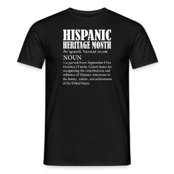 Hispanic Heritage Month Definition Latin Countries - Männer T-Shirt - Schwarz - Vorne - AI Model Male 178 light (178cm)